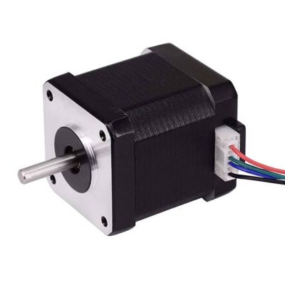 Motor Stepper bipolar NEMA 17 (12V, 1.68A, 55N.cm, 1.8°) Doble eje, cable remo.