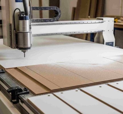 Corte de melamina con CNC